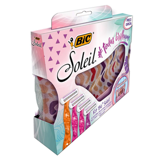 Pack Bic Soleil 4 Aparelhos Descartáveis De Depilação