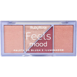 Imagem do produto Paleta De Blush E Iluminador Feels Mood Ruby Rose