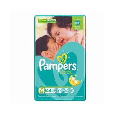 Pampers Total Confort Mega Fralda Tamanho Medio Com 44 Unidades