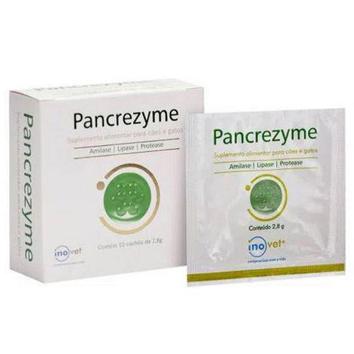 Pancrezyme Suplemento P/ Cães E Gatos Caixa C/ 10 Sachê De 2,8G Inovet