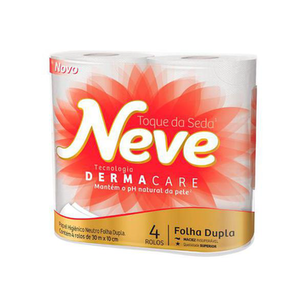 Papel - Higienico Neve Neutro Fls Dupla Com 4