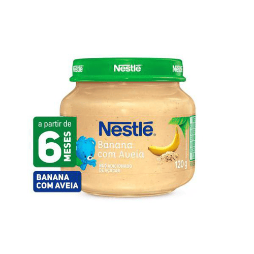 Papinha - De Banana Com Aveia 120G Nestle Infantil Etapa 2