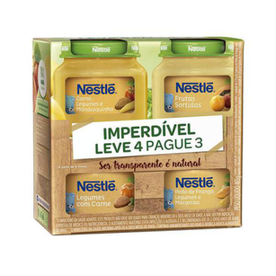 Papinha Nestle Pack L4p3 4X465g