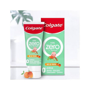 Pasta De Dente Colgate Zero Kids 324 Meses Mix Frutas Sem Flúor Com 50G