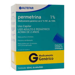 Permetrina - Plástico 0,01G/Ml Loção Frasco Com 60Ml Belfar Genérico