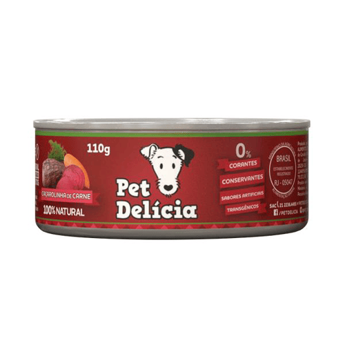 Pet Delícia Para Cães Caçarolinha De Carne 110G