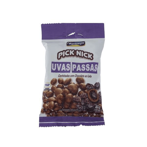 Pick Nick Montevérgine Uva Passa Coberto Com Chocolate