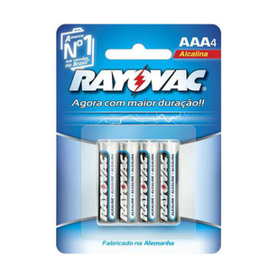 Pilhas Palito Rayovac Lr03 Alcalina Aaa4 4 Unidades - ALCALINA PALITO 4UN