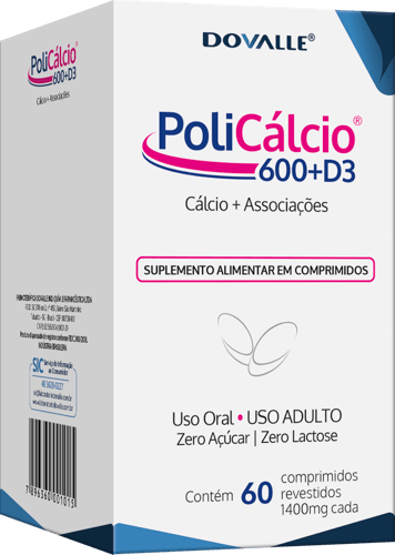 Imagem do produto Policalcio B12 Frasco Com 60 Comprimidos Revestidos