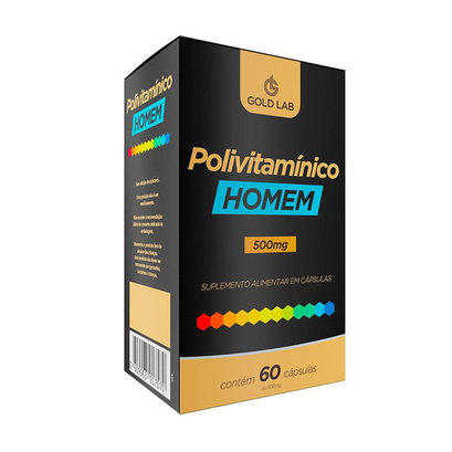 Polivitaminico Homem 500Mg 60 Capsulas