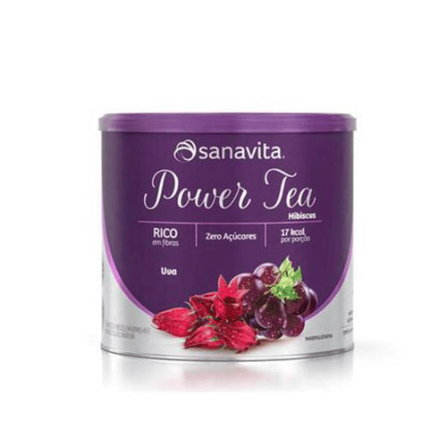 Power Tea Hibiscus Sabor Uva 200G Sanavita