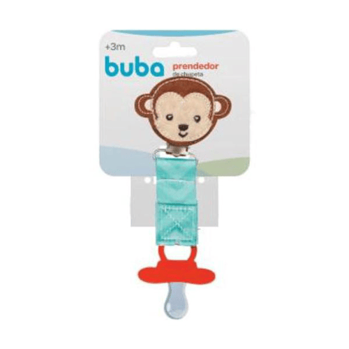 Prendedor De Chupeta Macaco Animal Fun Buba Baby