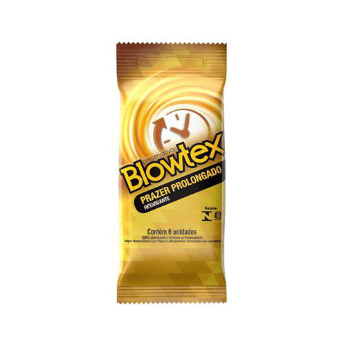 Preservativo - Blowtex Prazer Prolongado Efeito Retardante Com 6 Unidades