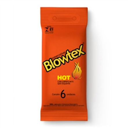 Preservativo - Lubrificado Blowtex Hot C 6 Unidades