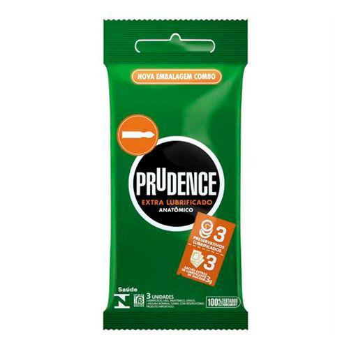 Preservativo Prudence Com 3 Extra Lubrificado