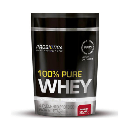 Imagem do produto Probiotica 100% Whey Pure 825G Morango