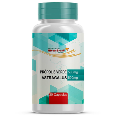 Própolis Verde 500Mg Com Astragalus 500Mg 30 Cápsulas