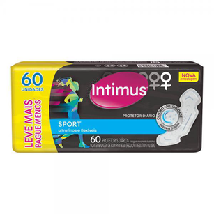 Imagem do produto Protetor Diário Intimus Sport Ultrafino 60 Unidades