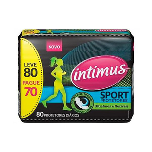 Protetor Diário Intimus Sport Ultrafino Leve 80 Pague 70