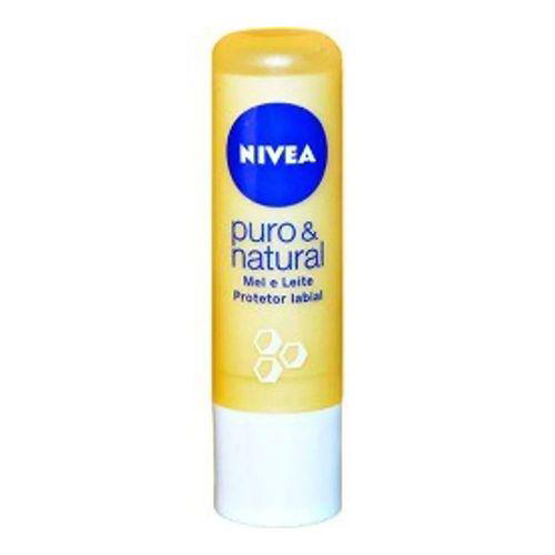 Protetor - Labial Lip Care Nivea Leite E Mel Com 4,8 Gramas