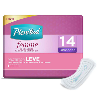 Protetor Para Incontinência Plenitud Femme Leve 14 Unidades