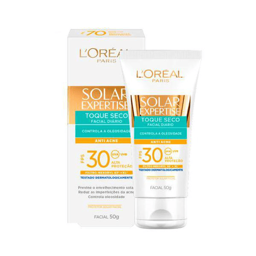 Imagem do produto Protetor Solar Facial L'oréal Expertise Antiacne Fps 30 50G