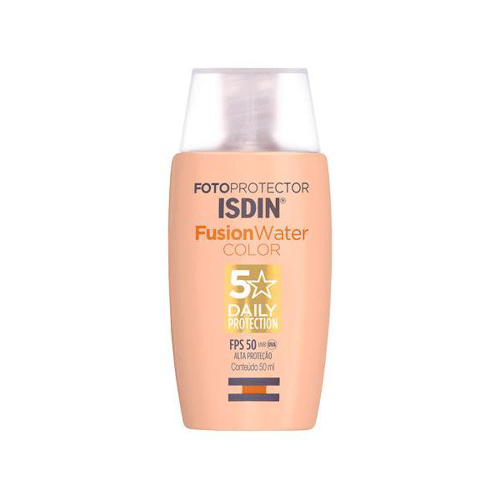 Fotoprotetor Facial Isdin Fusion Water Color Média FPS50 50Ml