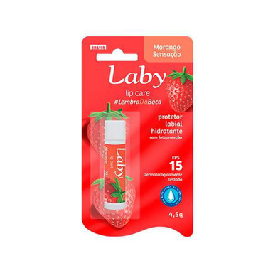 Imagem do produto Protetor Solar Labial Laby Fps 15 Sabor Morango 4,5G