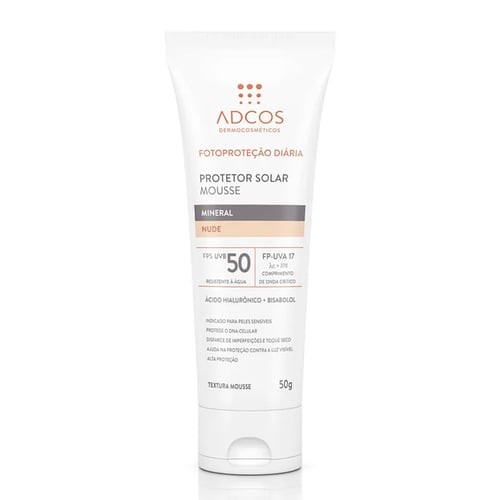 Imagem do produto Protetor Solar Mousse Mineral Tonalizante Fps 50 Nude - Com 50 G