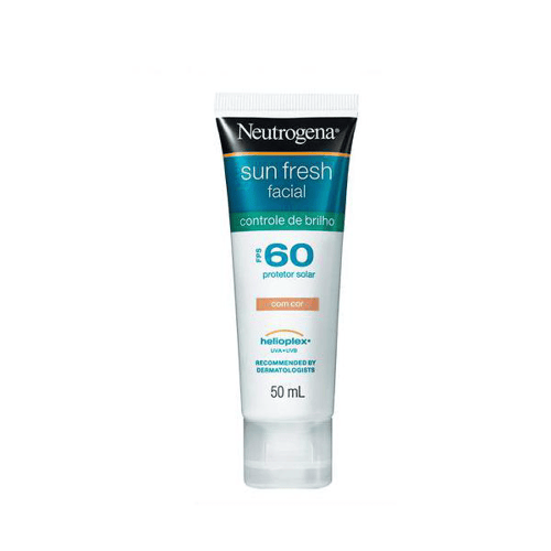 Imagem do produto Protetor Solar Facial Neutrogena Sun Fresh Controle De Brilho Com Cor FPS60 50Ml