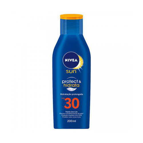 Imagem do produto Protetor Solar Nivea Sun Fps 30 Com Ação Hidratante Grátis Protetor Solar Facial Fps 60 200Ml E 50Ml