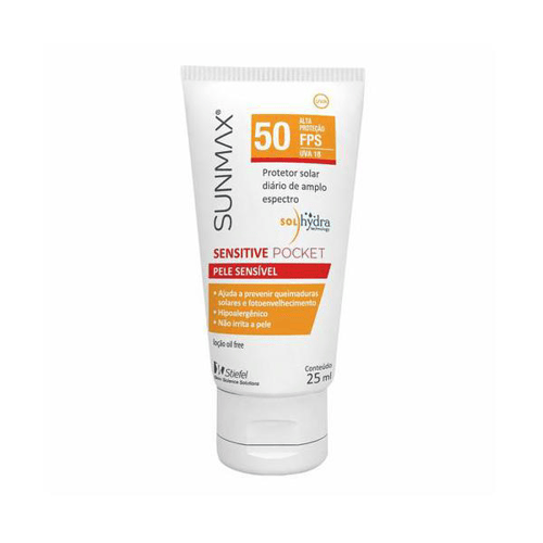 Protetor Solar Facial Sunmax Sensitive FPS 50 25Ml