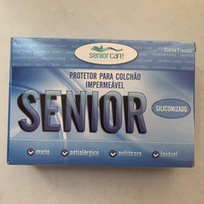 Protetor Solteiro Caixa De Ovo Pvc Com Ziper Bege Senior Care