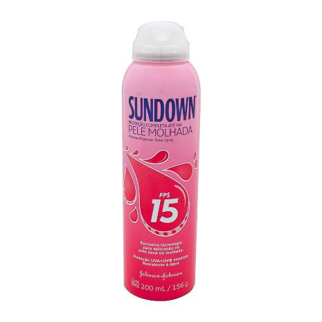 Protetor - Sundown Spray Pele Molhada Fps15 Com 200 Ml