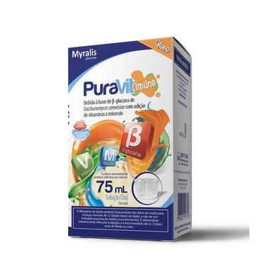 Puravit Imune Solução Oral Sabor Morango Com 75 Ml