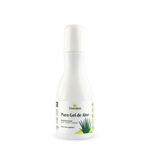 Puro Gel Babosa Multifuncional Natural De Aloe 120Ml Livealoe