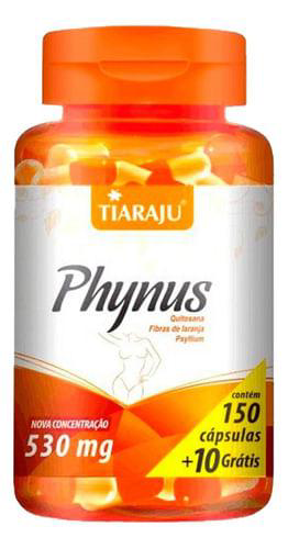 Imagem do produto Quitosana E Psyllium Phynus Tiaraju 150+10 Cápsulas De 530Mg