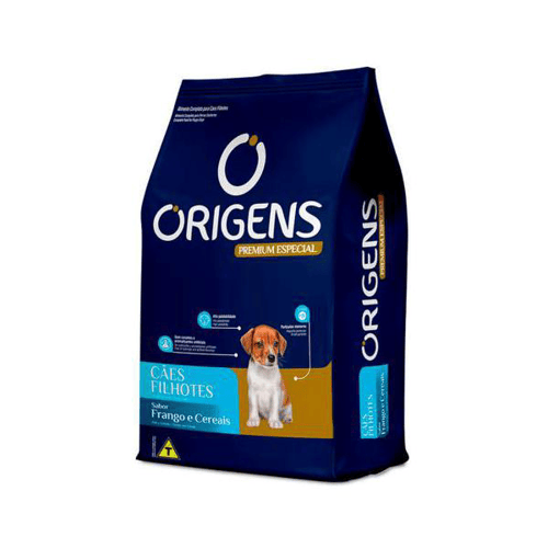 Imagem do produto Ração Para Cães Filhotes Origens Premium Especial Sabor Frango E Cereais 1Kg