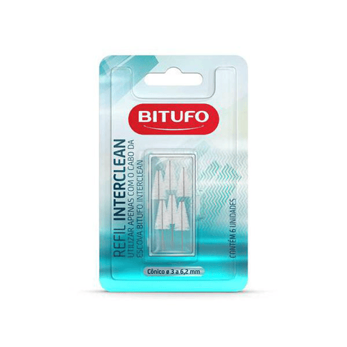 Imagem do produto Refil Para Escova Interdental Bitufo Interclean Cônico 6 Unidades 6 Unidades