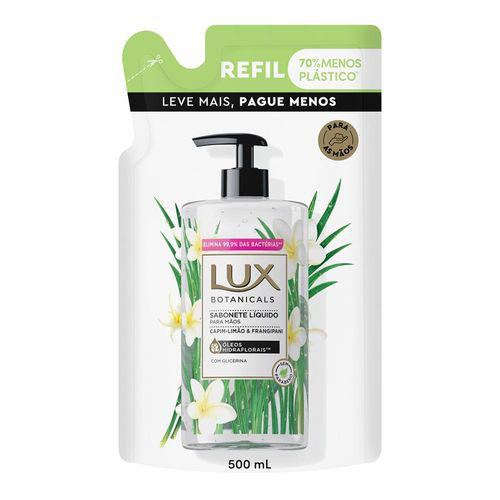 Refil Sabonete Líquido Lux Botnicals Capim Limão 500Ml