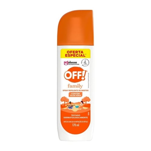 Repelente OFF! Family - Com DEET Spray 170Ml Oferta Especial