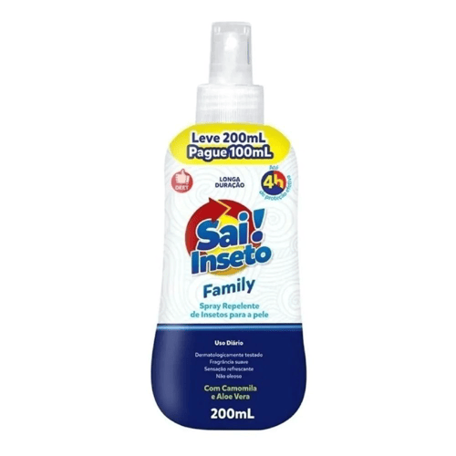 Repelente Spray Sai! Inseto Family Leve 200Ml Pague 100Ml