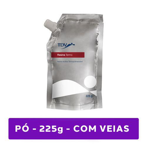 Resina Acrílica Termopolimerizável Com Veias 225G Rosa Claro