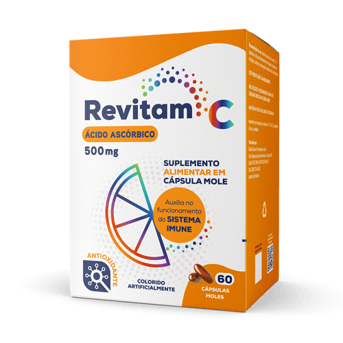 Revitam C Ácido Ascórbico 500Mg 60 Cápsulas Moles