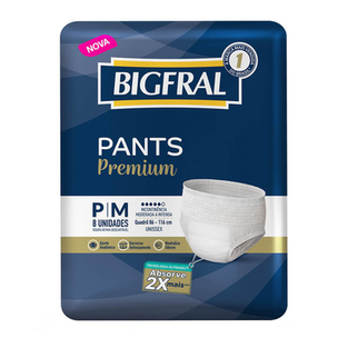 Imagem do produto Roupa Íntima Bigfral Tamanho P/M 8 Unidades