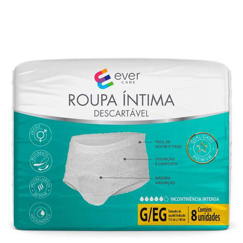 Imagem do produto Roupa Íntima Ever Care G/Eg 8 Unidades