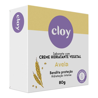 Imagem do produto Sabonete Cloy Barra Com Hidratante Vegetal 80Gr Aveia