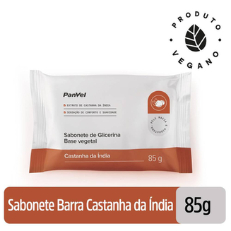 Imagem do produto Sabonete Em Barra Glicerinado Panvel Sempre Bem Castanha 85G