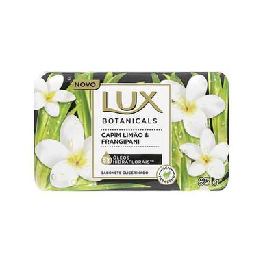 Sabonete Glicerinado Lux Botanicals capim-limão e frangipani, barra com 1 unidade de 125g