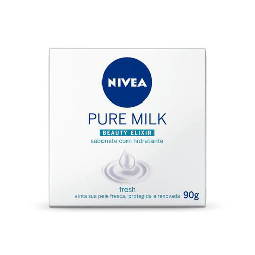 Sabonete Em Barra Nivea Pure Milk Fresh Com 90G